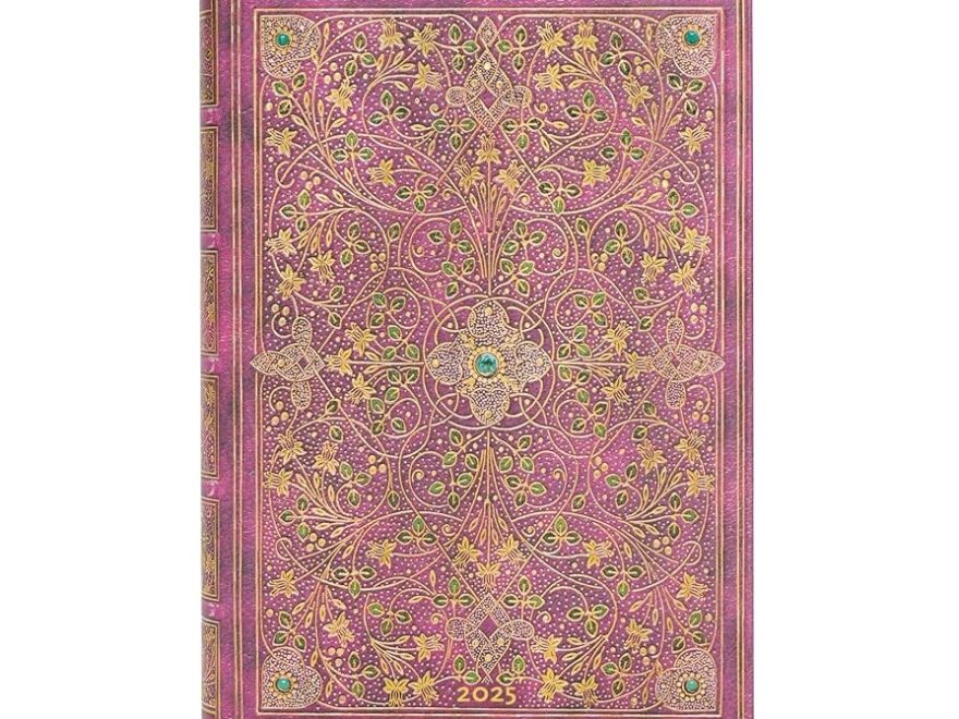 Amazon Paperblanks 12 Month Calendar 2025 Diamond Throne Jubilee Midi Day To View Elastic Band Closure Office Products