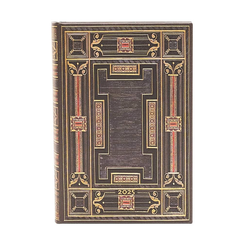 Amazon Paperblanks Onyx Mini 12 Month Calendar 2025 Day To View Elastic Band Closure Office Products