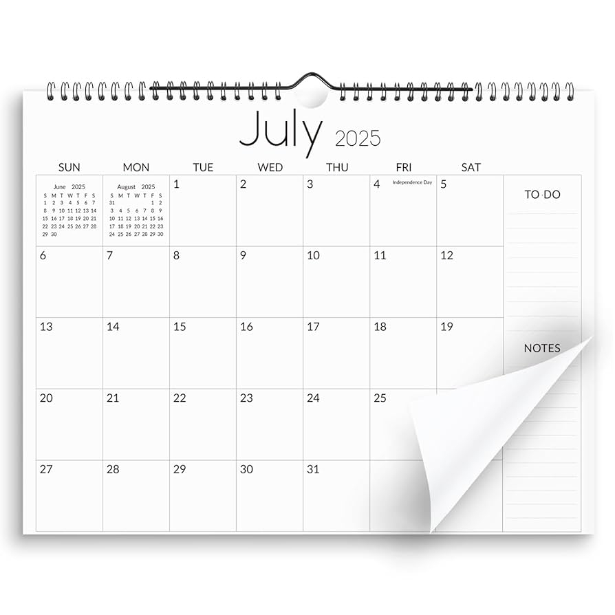 2025 Calendar Blank Month By Mont