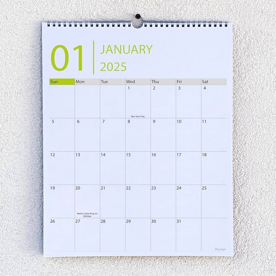 Amazon Wall Calendar 2025 2026 18 Months Runs From January 2025 To June 2026 15 X 12 Large Wall Calendar With Hanger Thick Paper Spiral Binding Easy To Write Down Your Plans And