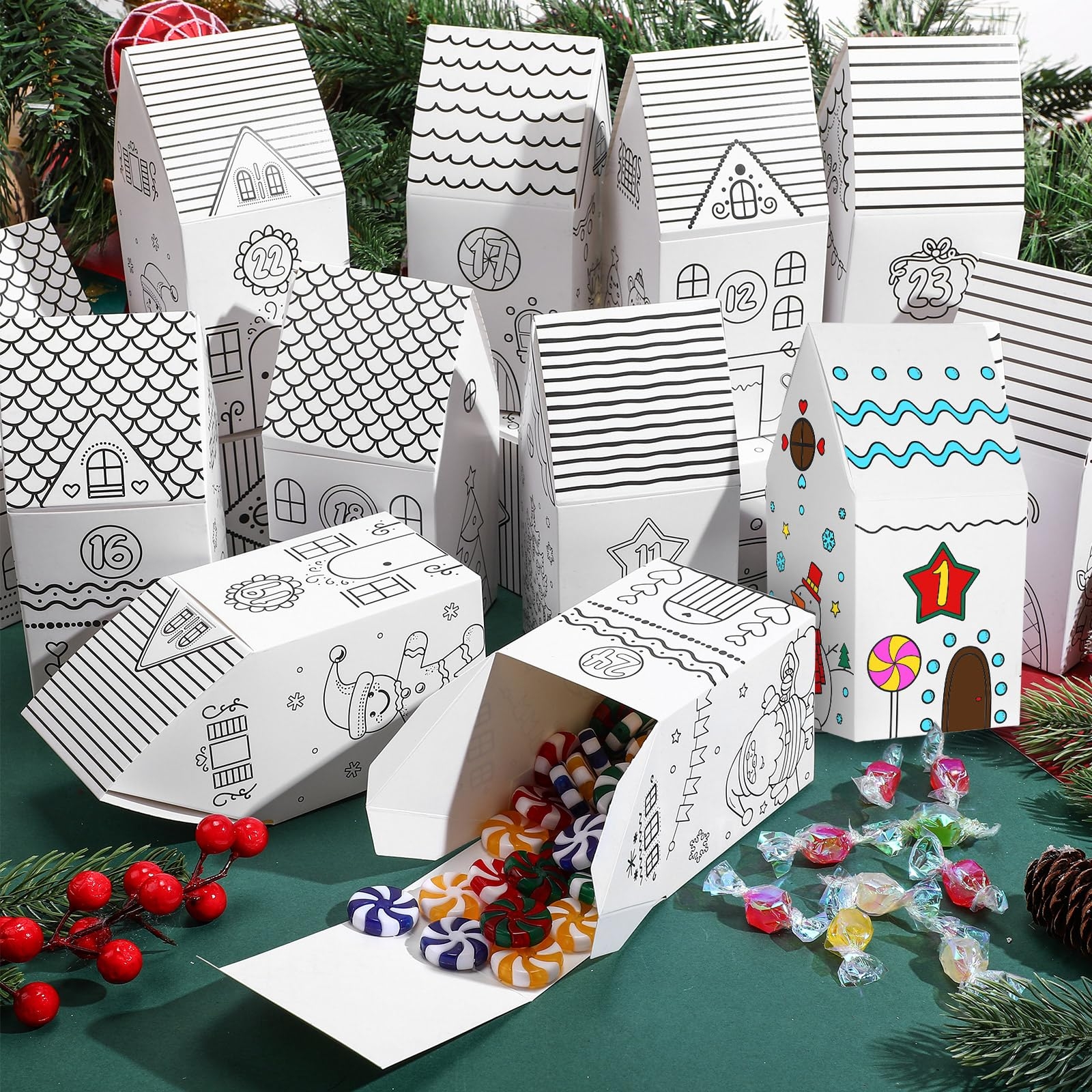 Amazon Watersay 24 Empty Advent Calendar Boxes To Fill 2025 Coloring Your Own Christmas Advent Calendar DIY Christmas Gingerbread House Gift Boxes Candies Treats Boxes For Xmas Decor Home Kitchen Amazon Watersay 24 Empty Advent Calendar Boxes To Fill 2025 Coloring Your Own Christmas Advent Calendar DIY Christmas Gingerbread House Gift Boxes Candies Treats Boxes For Xmas Decor Home Kitchen