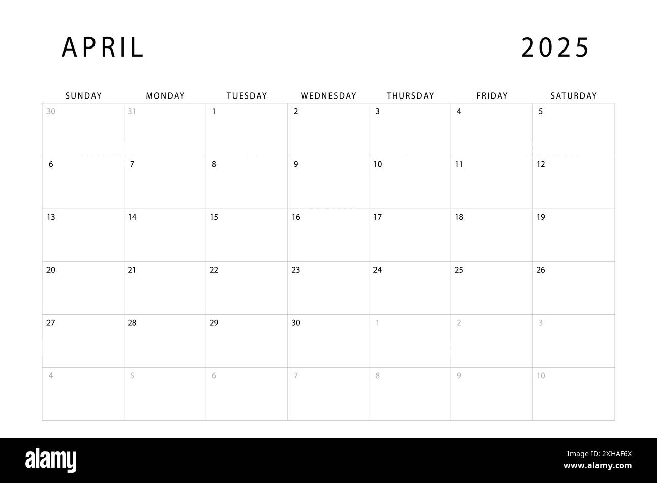 Edit Blank Calendar 2025 Printable
