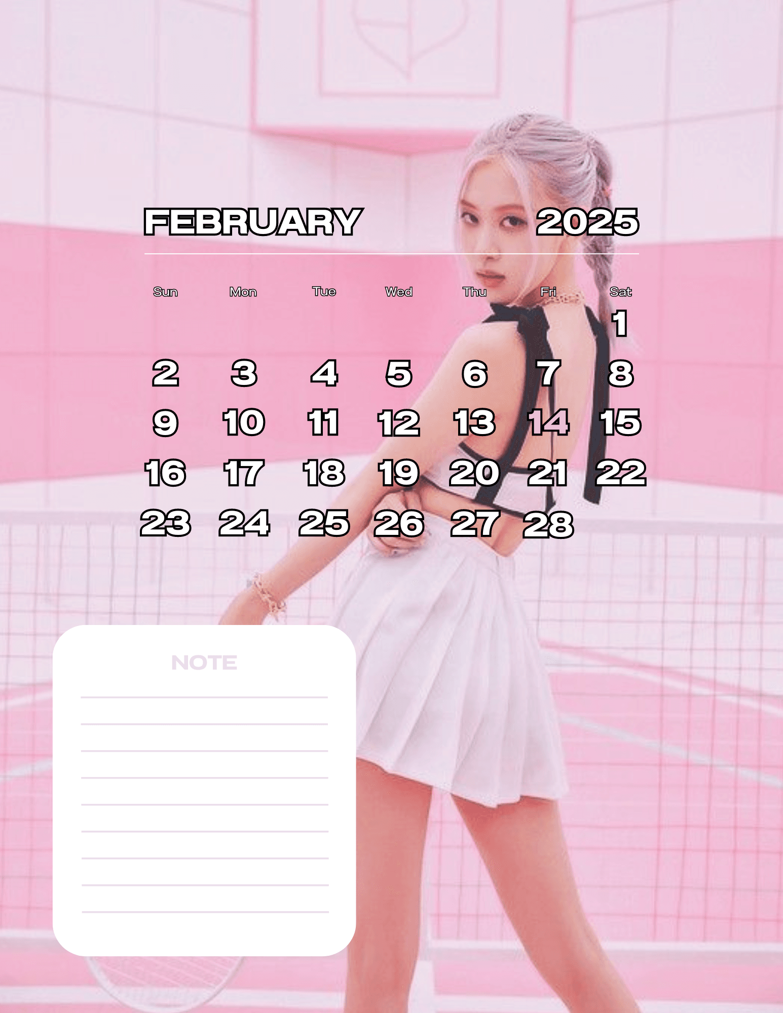 BlackPink 2025 Calendar Theme By Jericoreinespallardo Raket PH