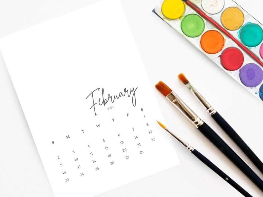 Blank 2025 Calendar Printable 5x7 Template For DIY Projects Etsy