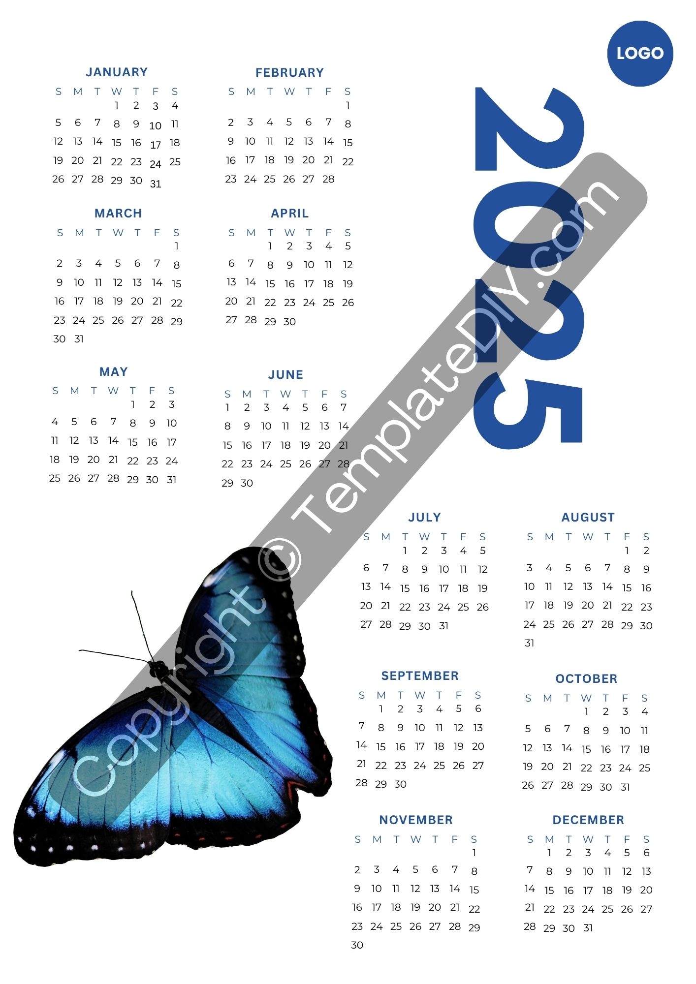Blank Nov Calendar 2025