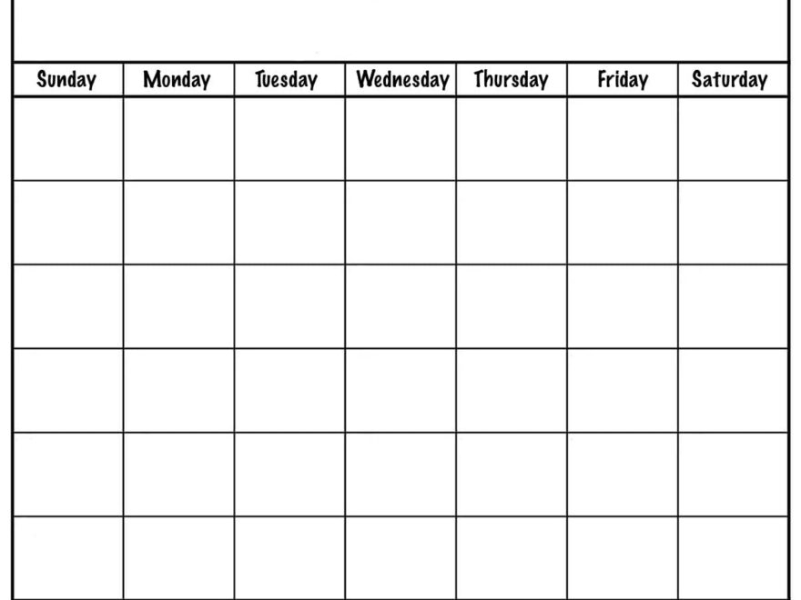 Blank Calendars 2025 Free Printable
