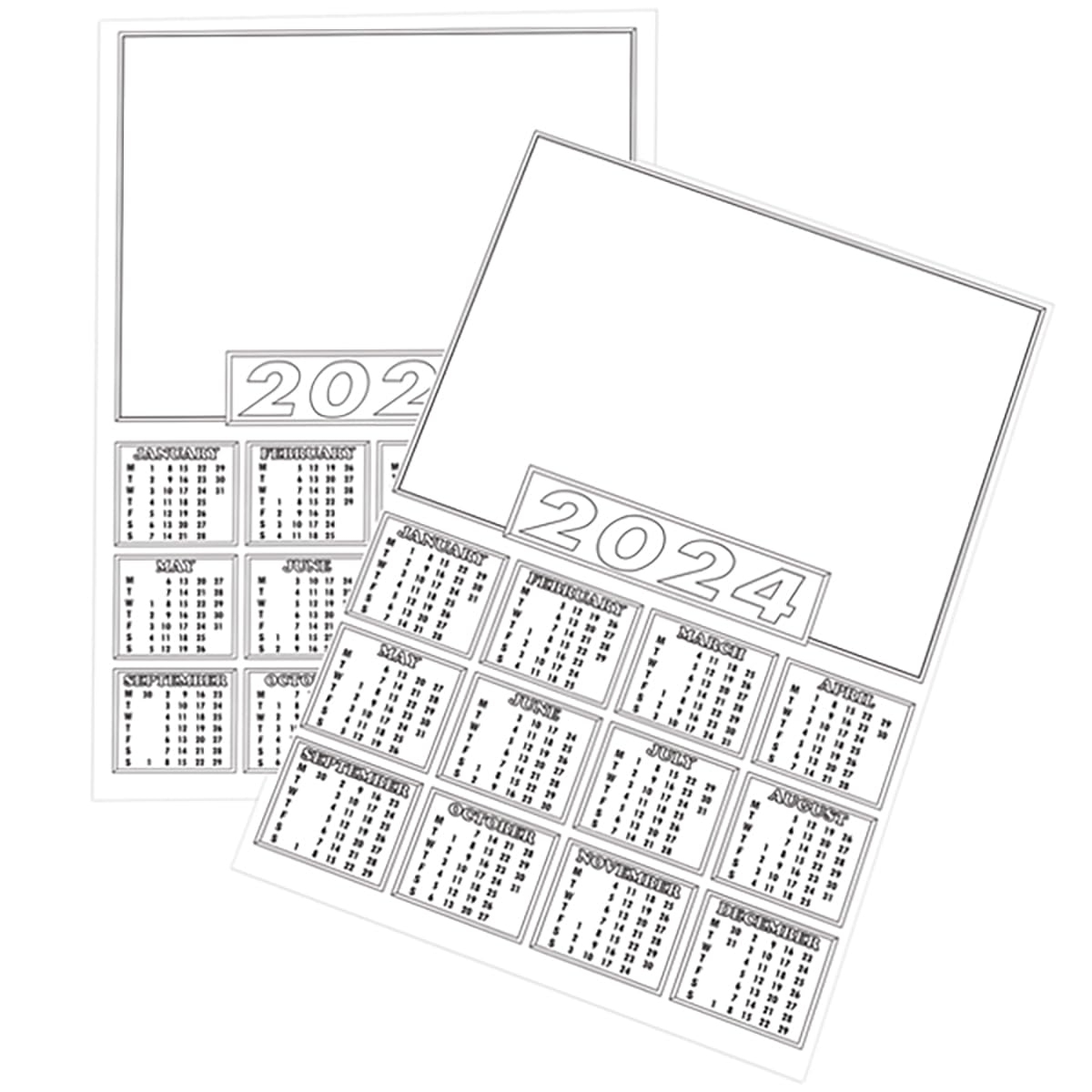 Bright Ideas 2025 Calendar A4 Blanks For Kids To Colour Desertcart Seychelles