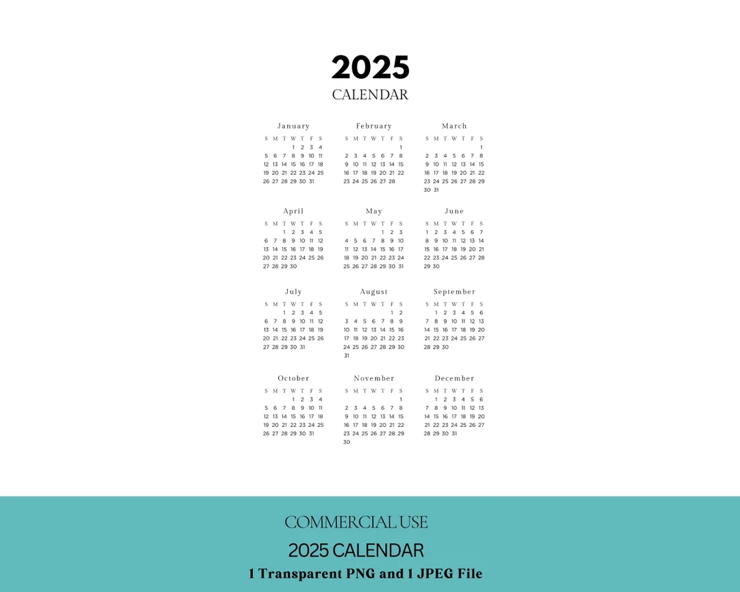 Blank Calendar 2025 Pages File