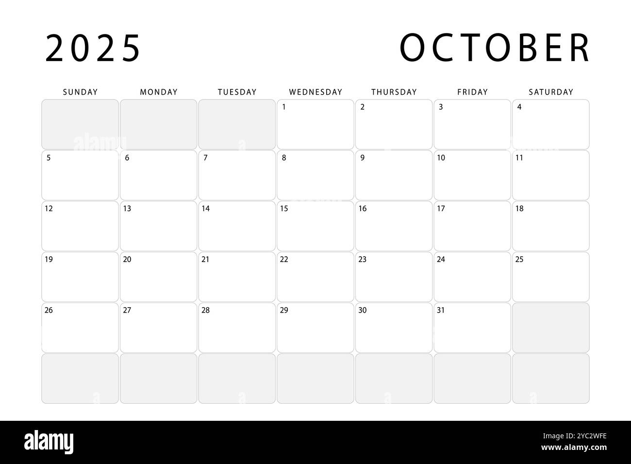 Calendar October 2025 Black And White Stock Photos Images Alamy Calendar October 2025 Black And White Stock Photos Images Alamy