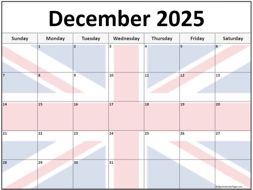 Collection Of December 2025 Photo Calendars With Image Filters