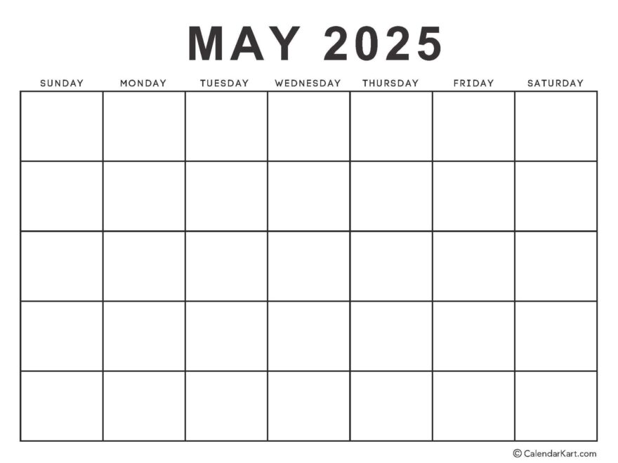 Cute May 2025 Calendars 8 Free Functional Templates