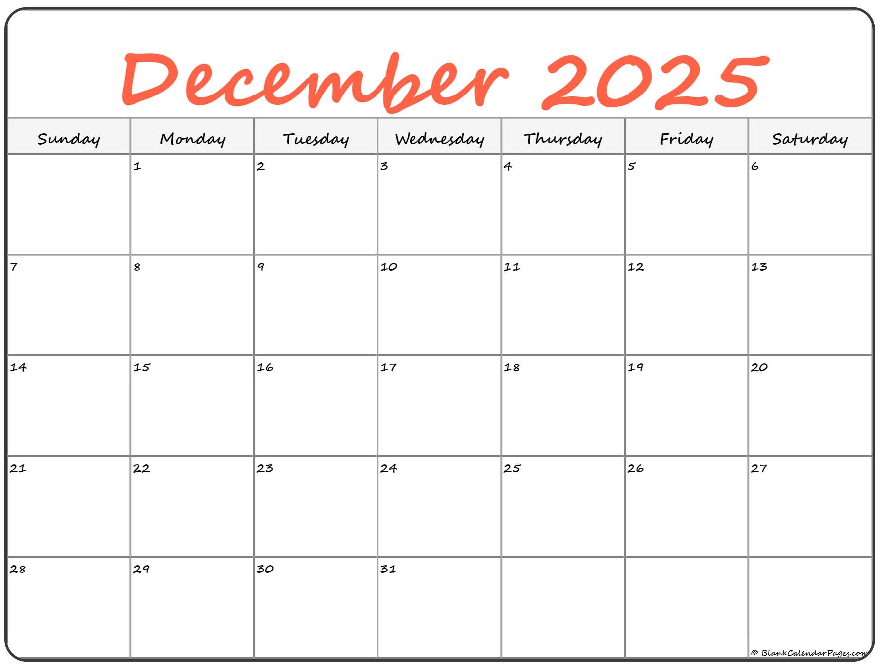Word Blank Calendar 2025 Word Blank Calendar 2025