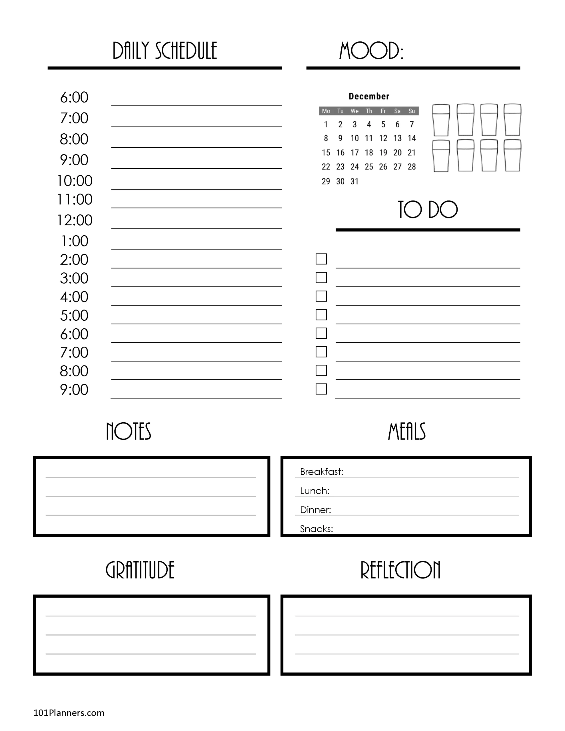 December 2025 Calendar Instant Download December 2025 Calendar Instant Download