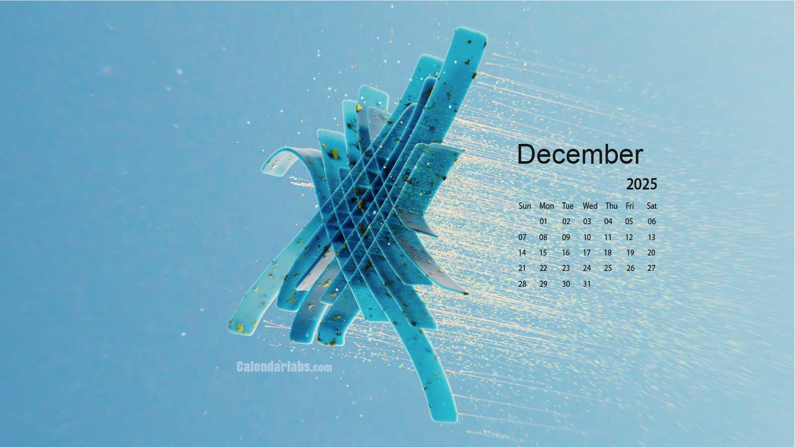 December Calendar 2025 Blank