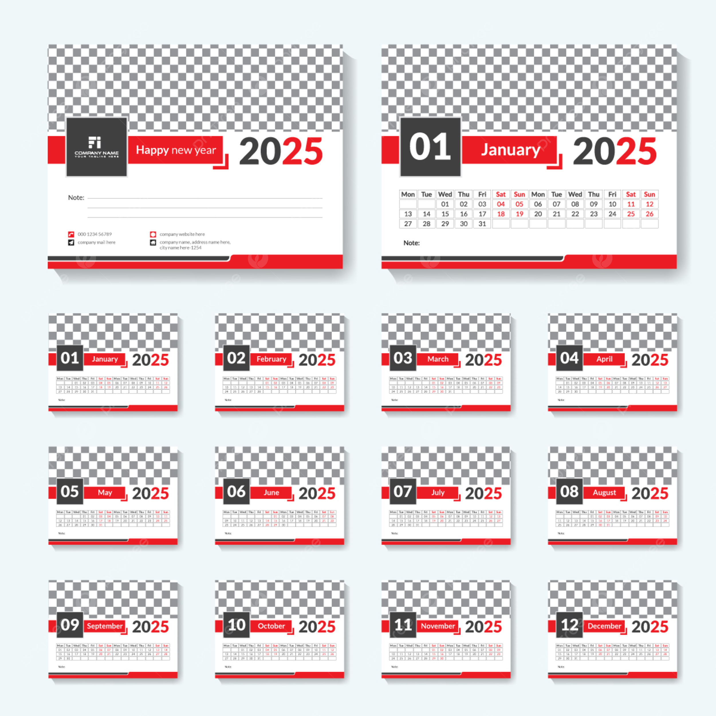 2025 Desk Calendar Blank Printable