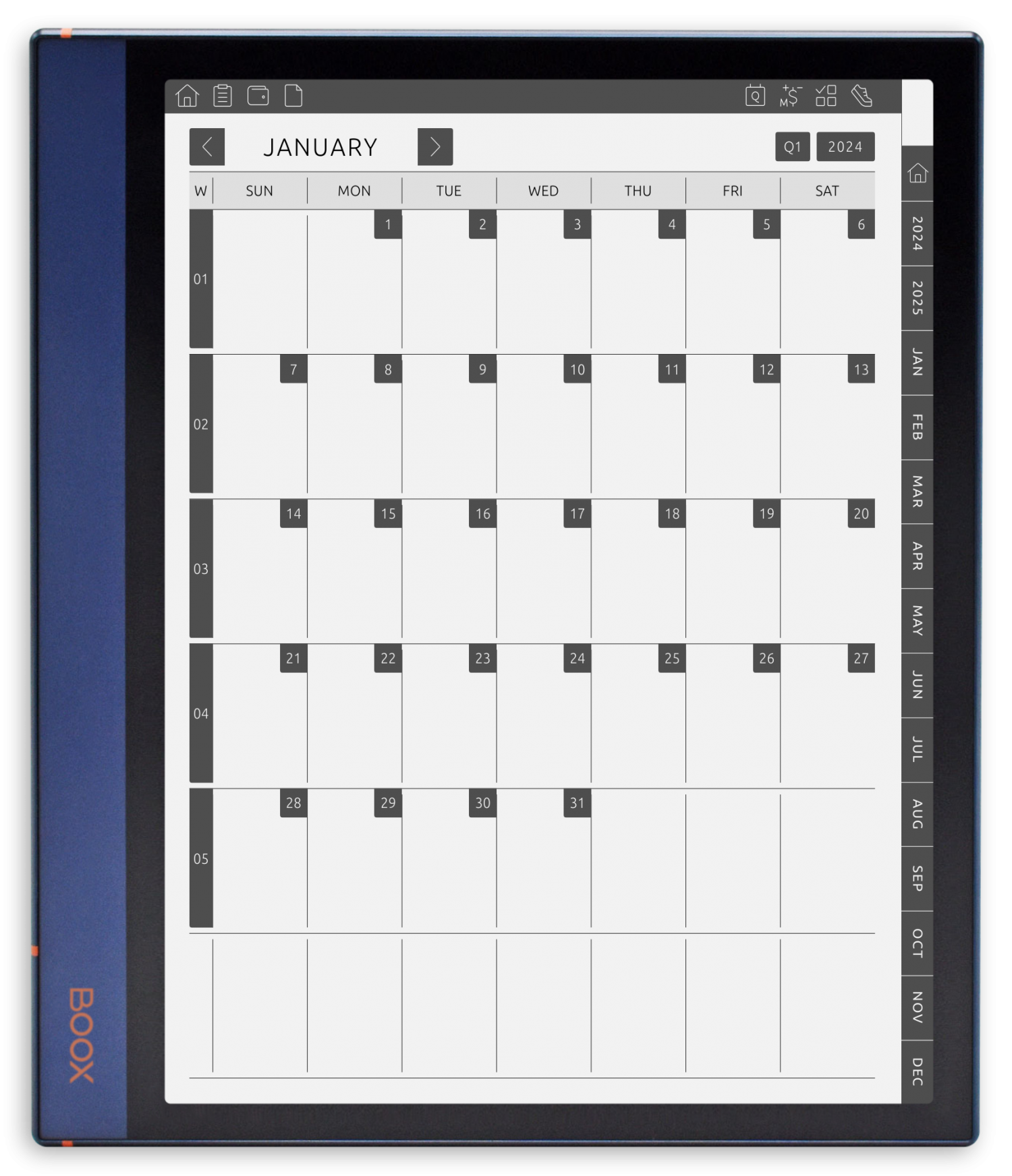 Free Blank Calendar 2025 Template Portrait