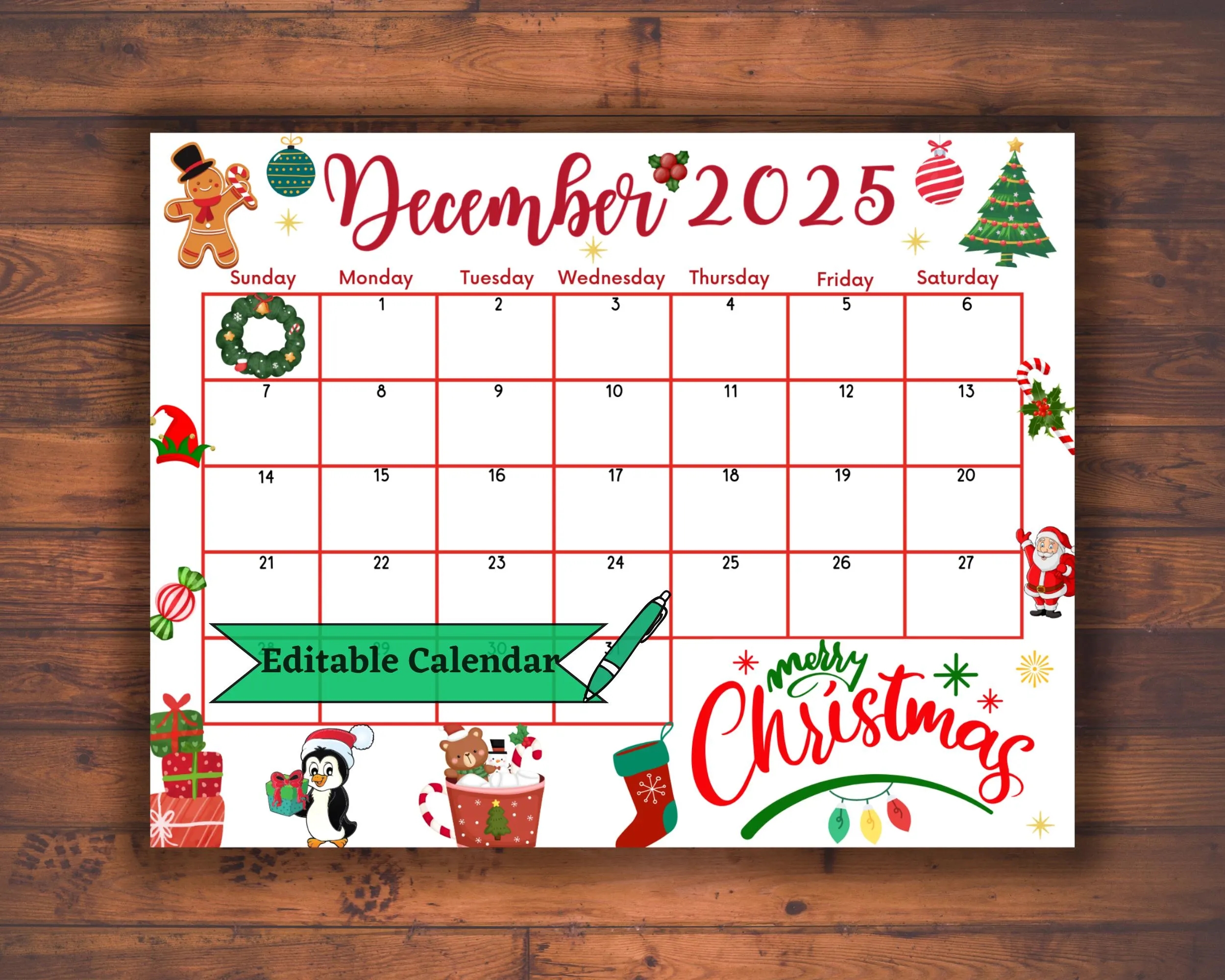 Editable Fillable December 2025 Calendar For Merry Christmas With Colorful Ornaments Cute Winter Holiday Gifts Printable Classroom Planner Etsy Israel Editable Fillable December 2025 Calendar For Merry Christmas With Colorful Ornaments Cute Winter Holiday Gifts Printable Classroom Planner Etsy Israel