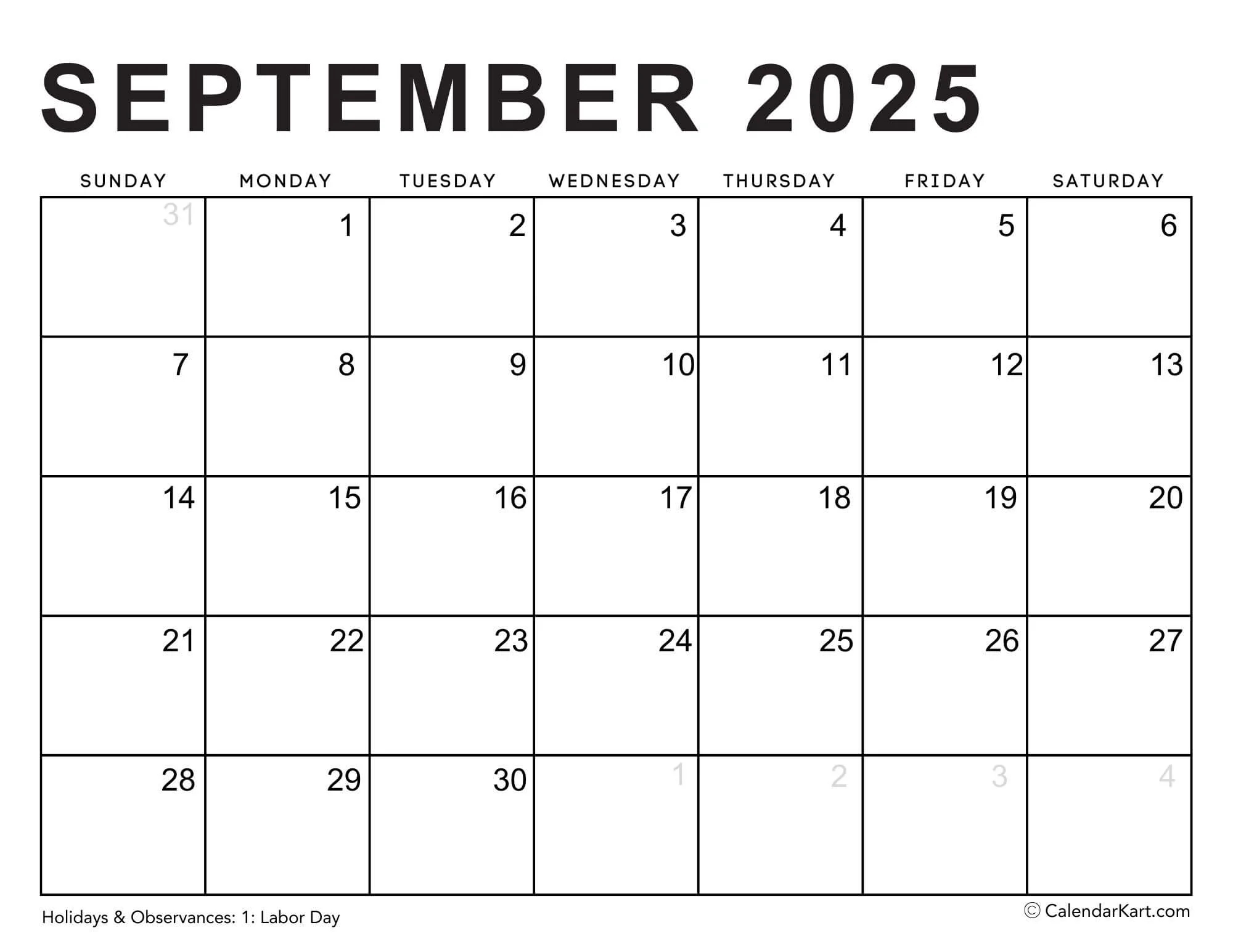 Editable Printable Calendars 2025 Typeable PDF CalendarKart
