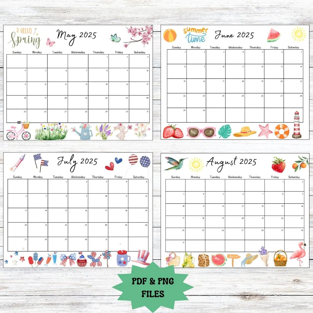 Editable Year Long 2025 Calendar Printable Fillable Whole Year 12 Month Calendar Instant Download Fillable Activity Planner Office Schedule Etsy