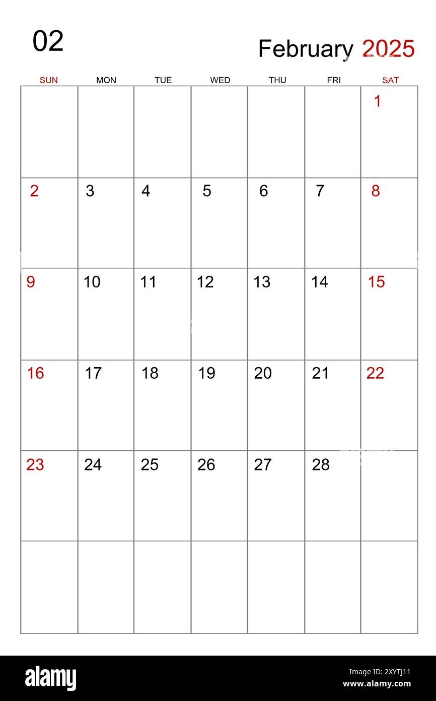 2025 Blank Monthly Calendar Vertical 2025 Blank Monthly Calendar Vertical