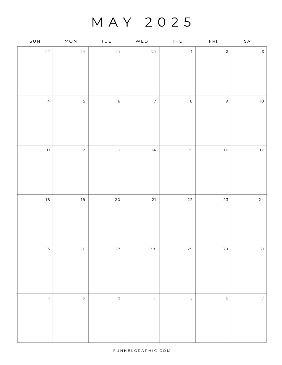 Free 2025 Calendar Printable Blank Portrait Templates Free 2025 Calendar Printable Blank Portrait Templates
