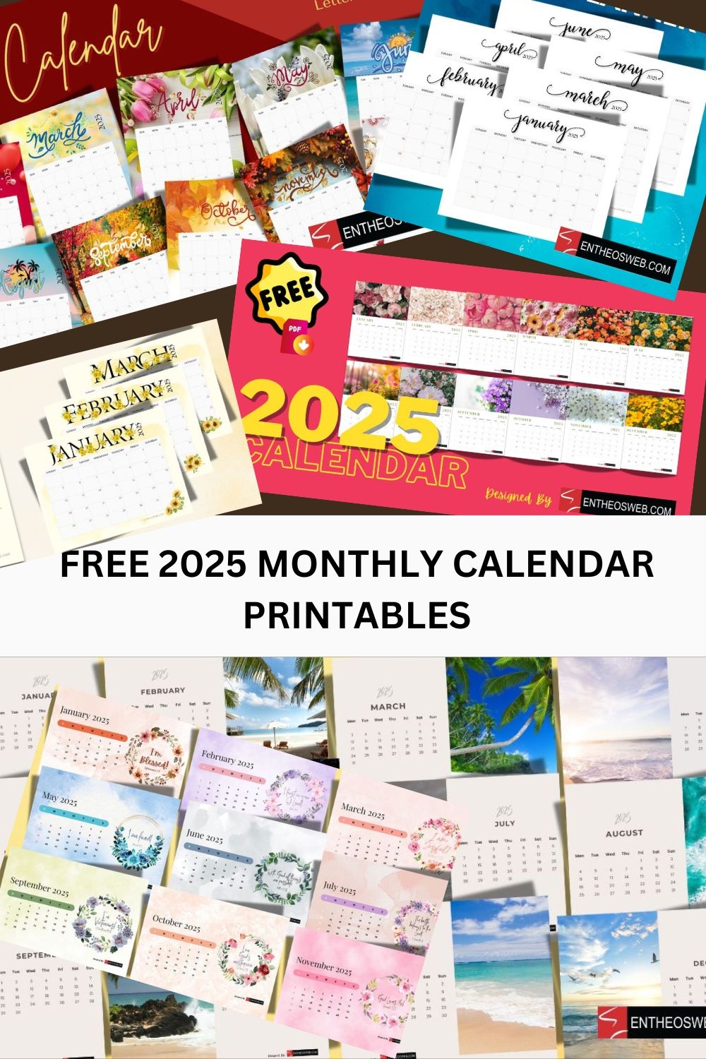 Free 2025 Monthly Calendar Printables EntheosWeb Free 2025 Monthly Calendar Printables EntheosWeb