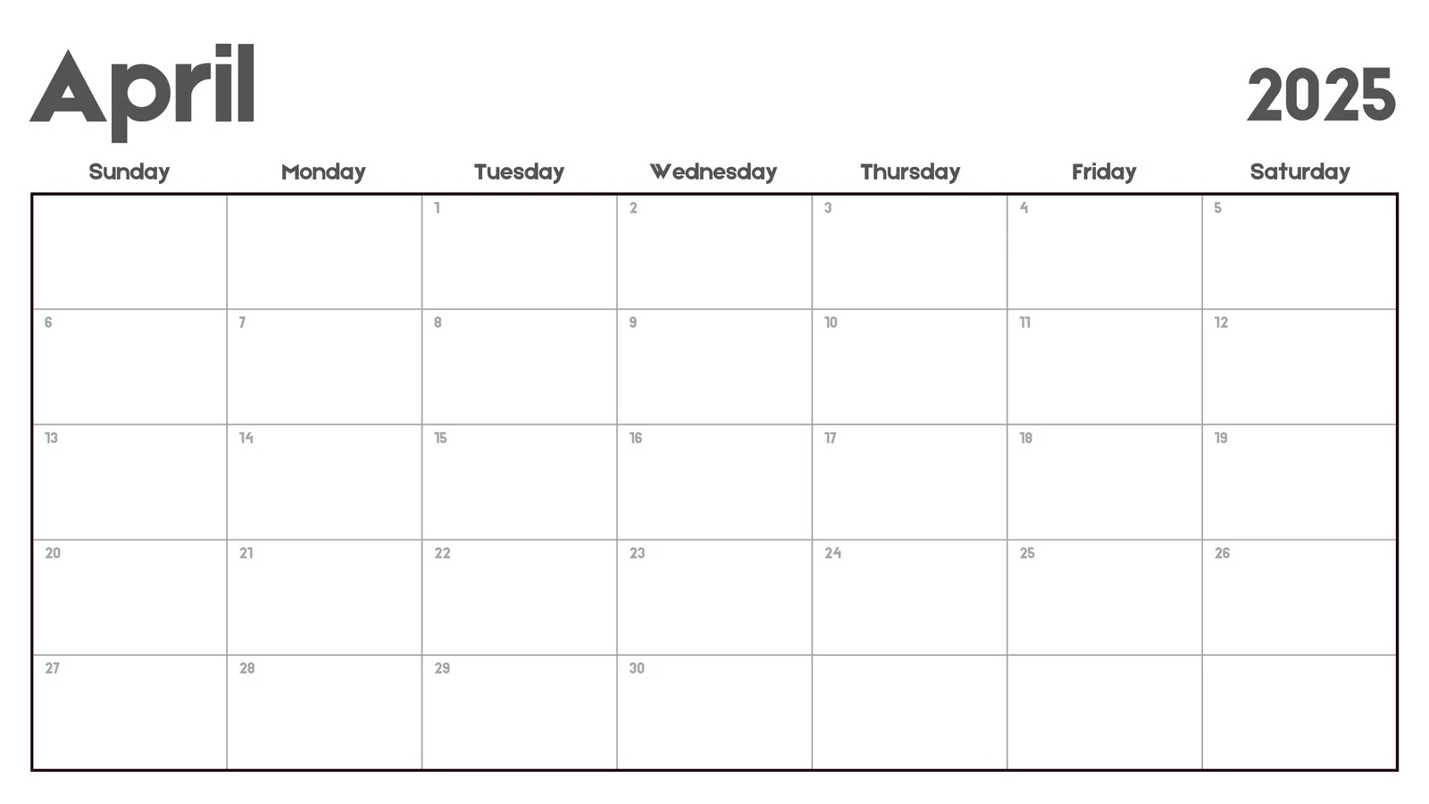 Blank Calendar 2025 Temple