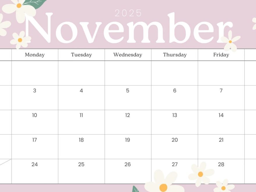 Free And Customizable November Templates