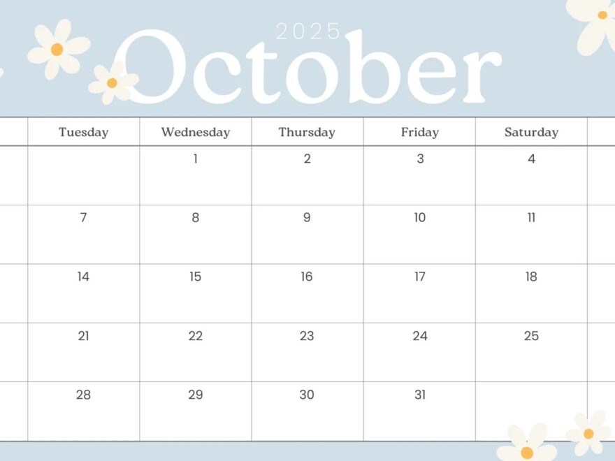 Free And Customizable October Templates