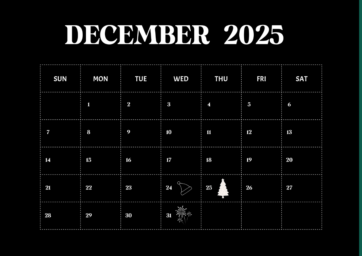 Blank Advent Calendar December 2025 Microsoft