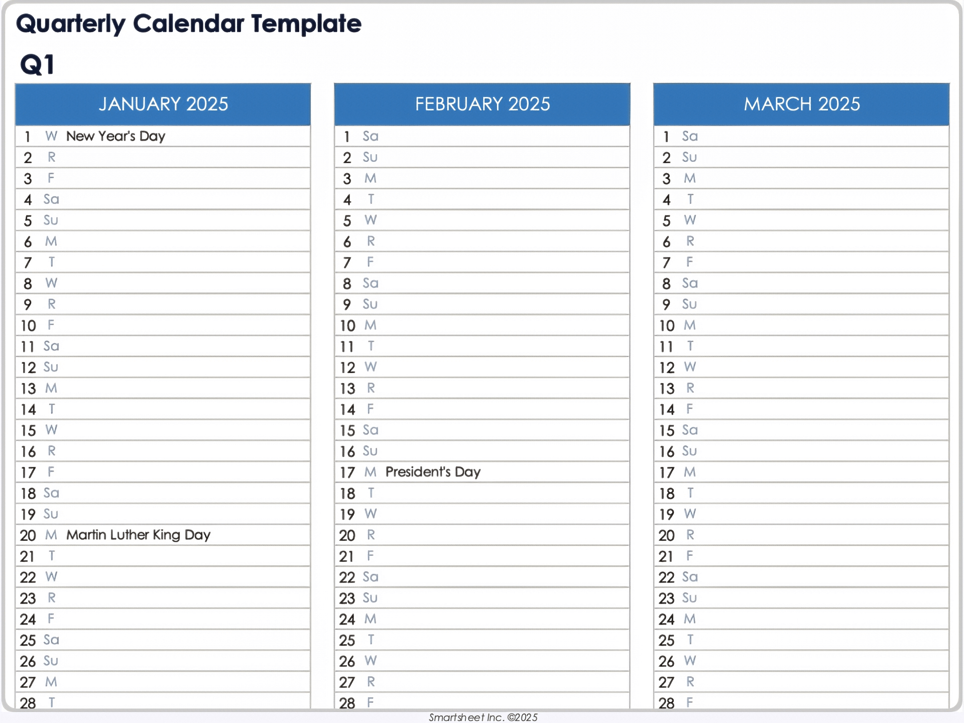 Free Calendar Templates All Formats