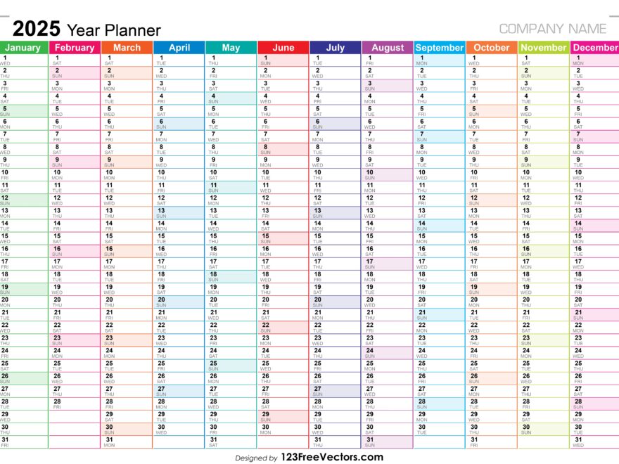 Free Download 2025 Year Planner