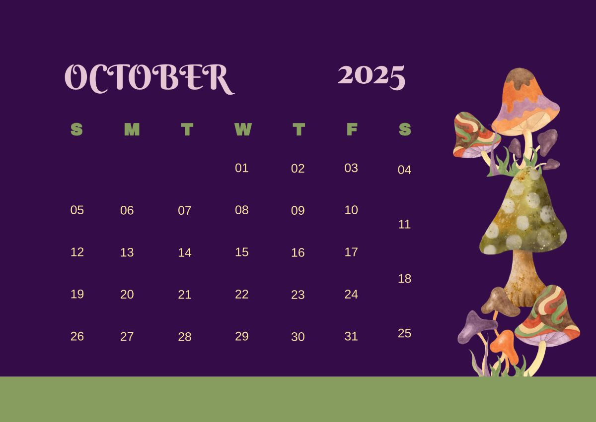 Free October 2025 Calendar Templates Editable And Printable