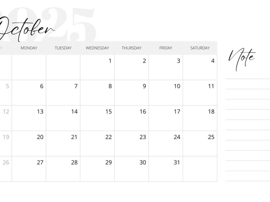 Free October 2025 Calendar Templates To Customize Canva