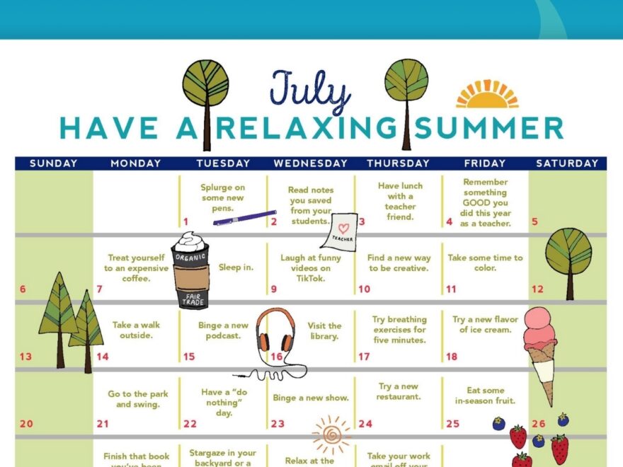 Free Printable 2025 2026 Teacher Calendar