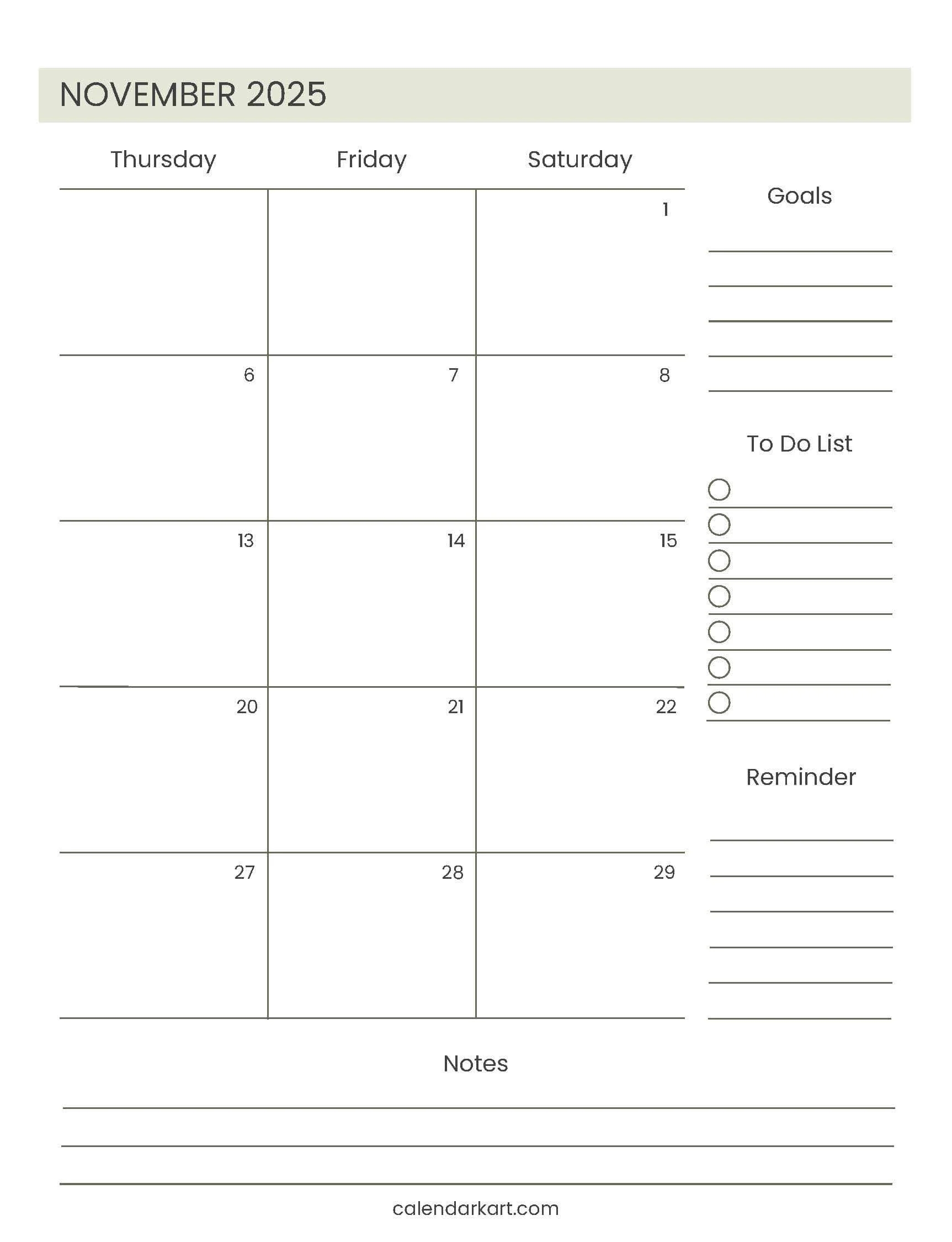 Free Printable 2025 Planner PDF CalendarKart Free Printable 2025 Planner PDF CalendarKart