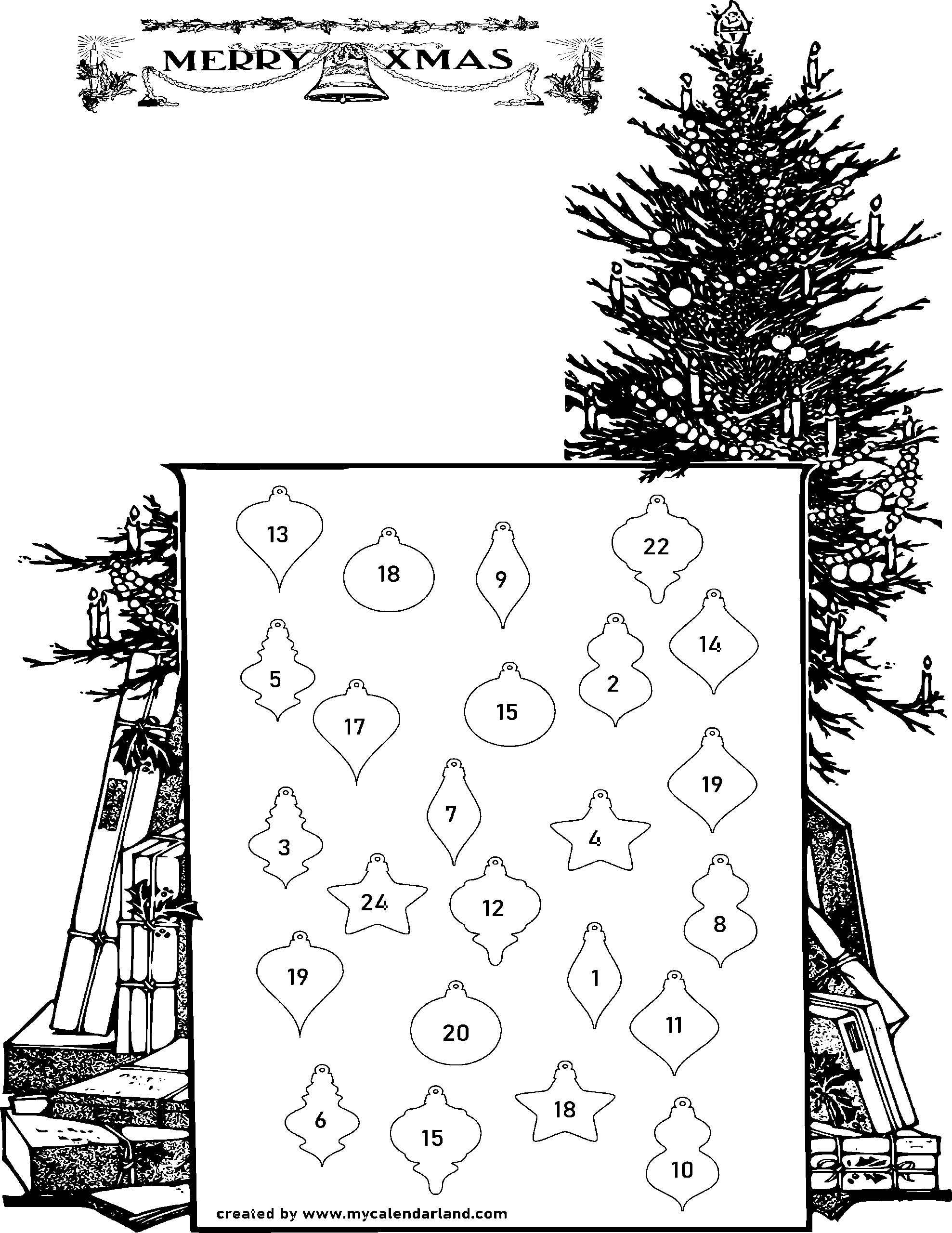 Free Printable Advent Calendar Template 2025 Printable 2025 Calendar Free Printable Advent Calendar Template 2025 Printable 2025 Calendar