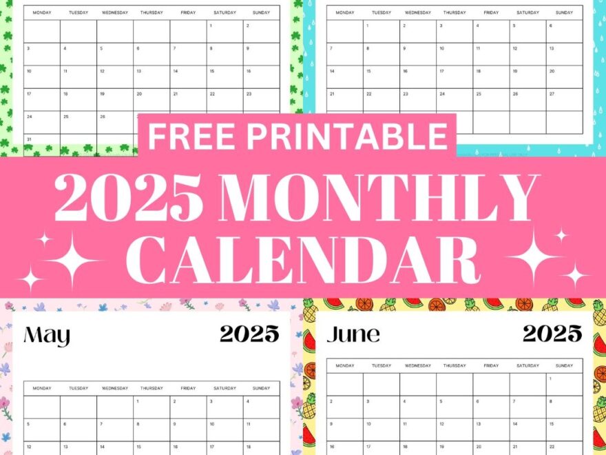 Free Printable Calendar For 2025