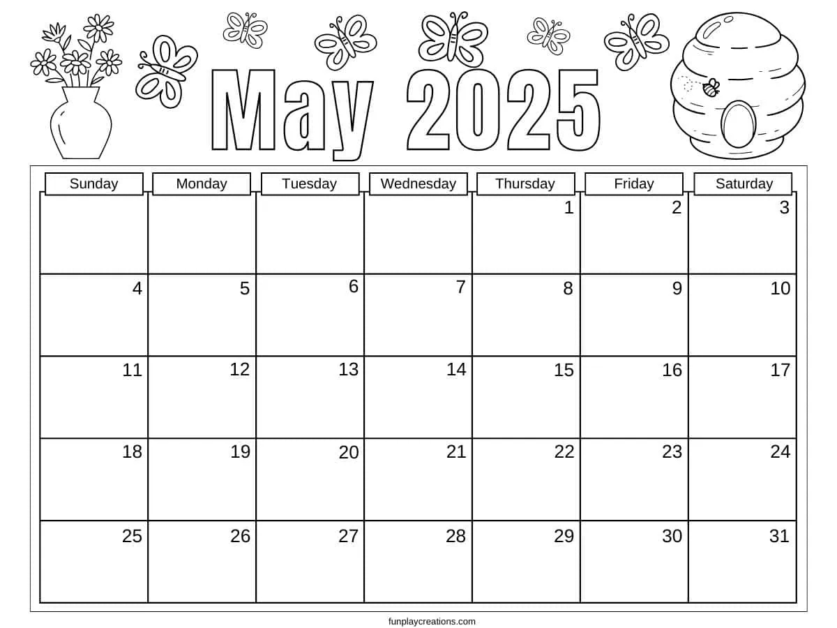 Free Printable Monthly Calendars 2025 