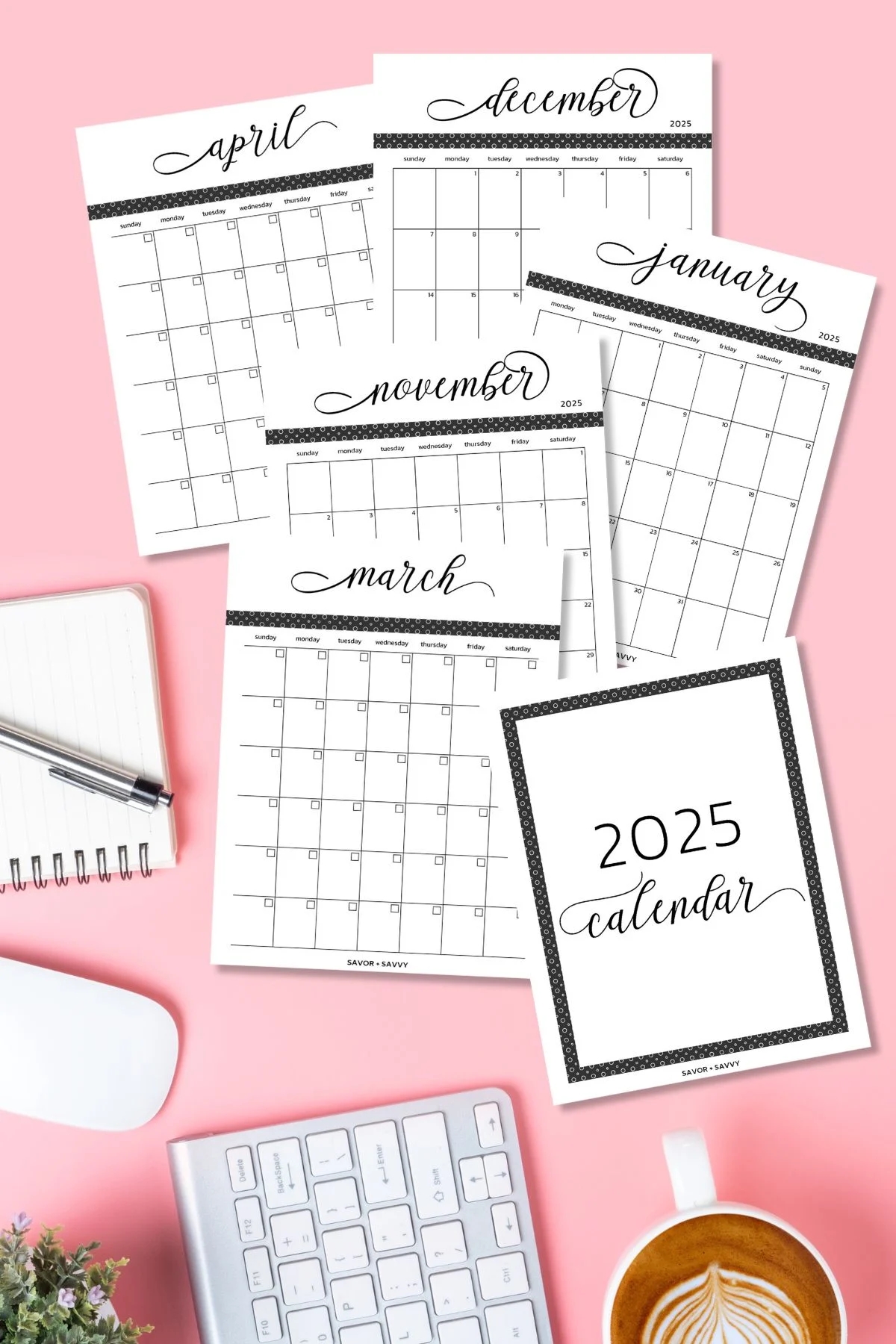 Blank Calendar Starts With Monday 2025