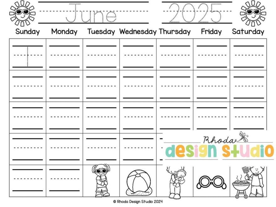 Free Traceable Calendar Pages Months Of The Year Worksheets