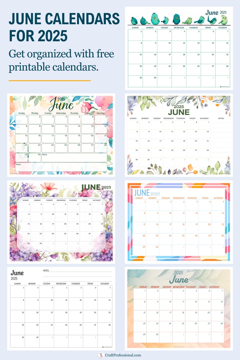 Get Your Printable June 2025 Calendar Now Free Download 