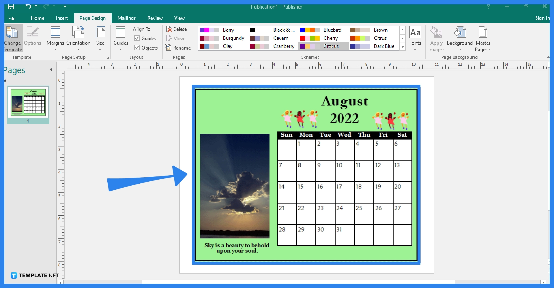 How To Make A Calendar In Microsoft Publisher