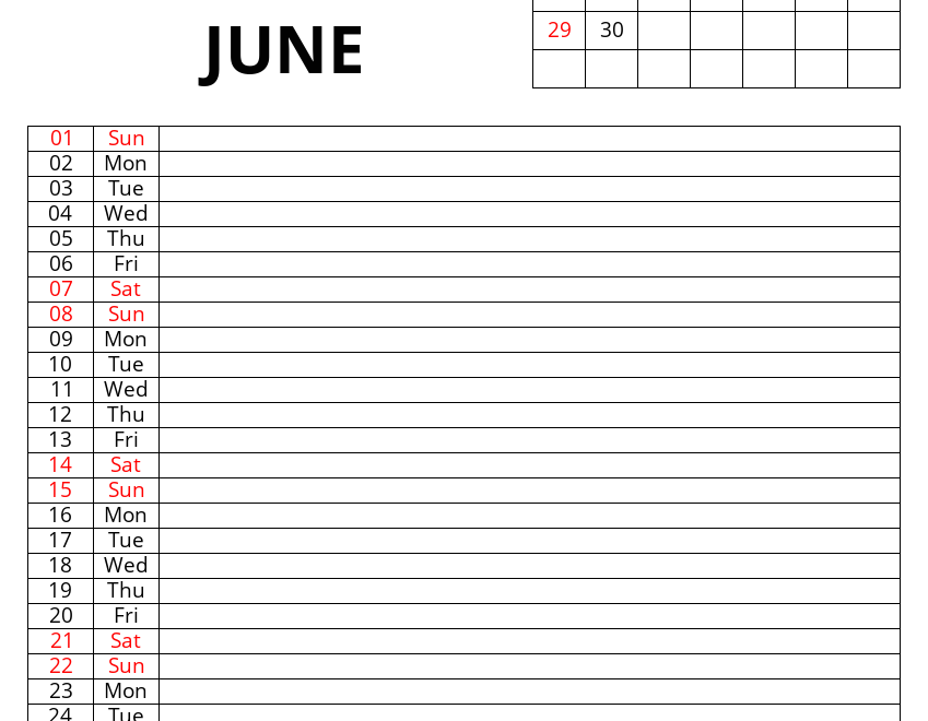 June 2025 Calendars PrintableCalendarHolidays Com