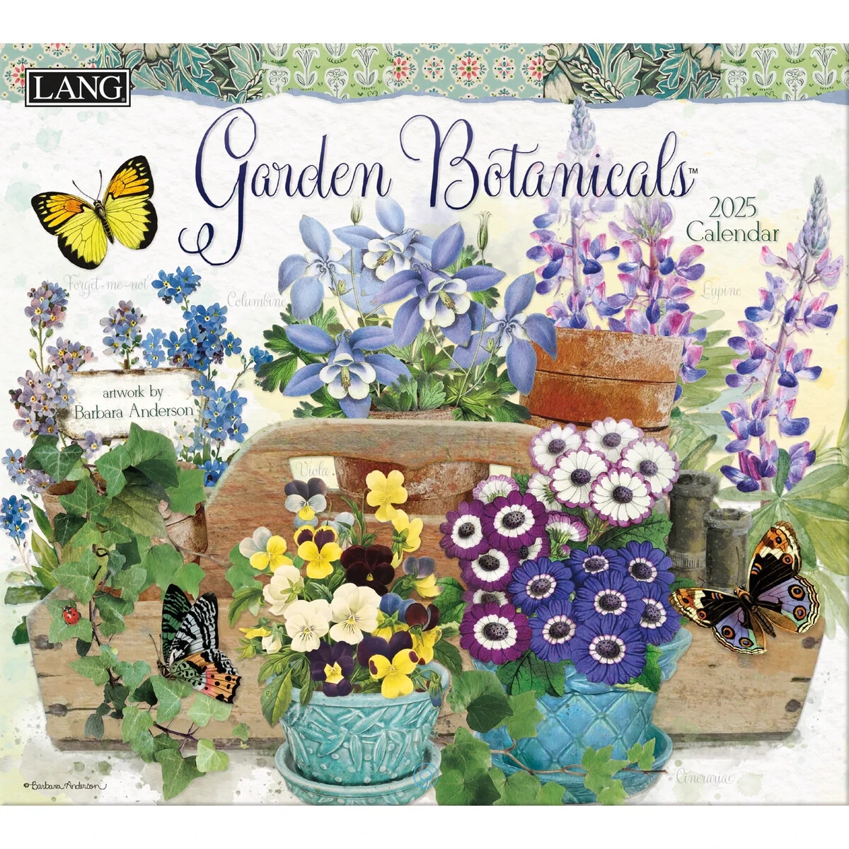 Lang 2025 Garden Botanicals Wall Calendar By Barbara Anderson EBay