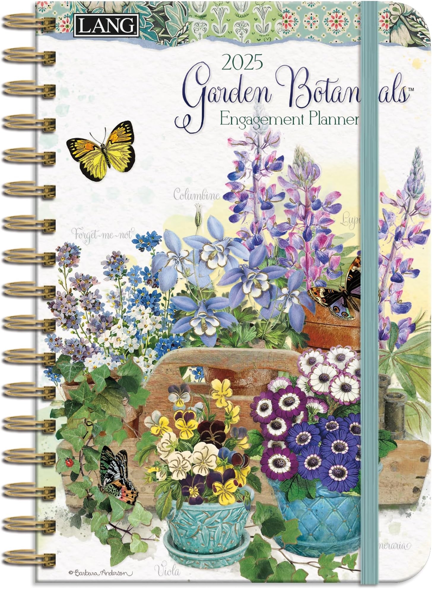Lang Calendar Garden Botanicals By Barbara Anderson 2025 Wall Calendar Blank Editable