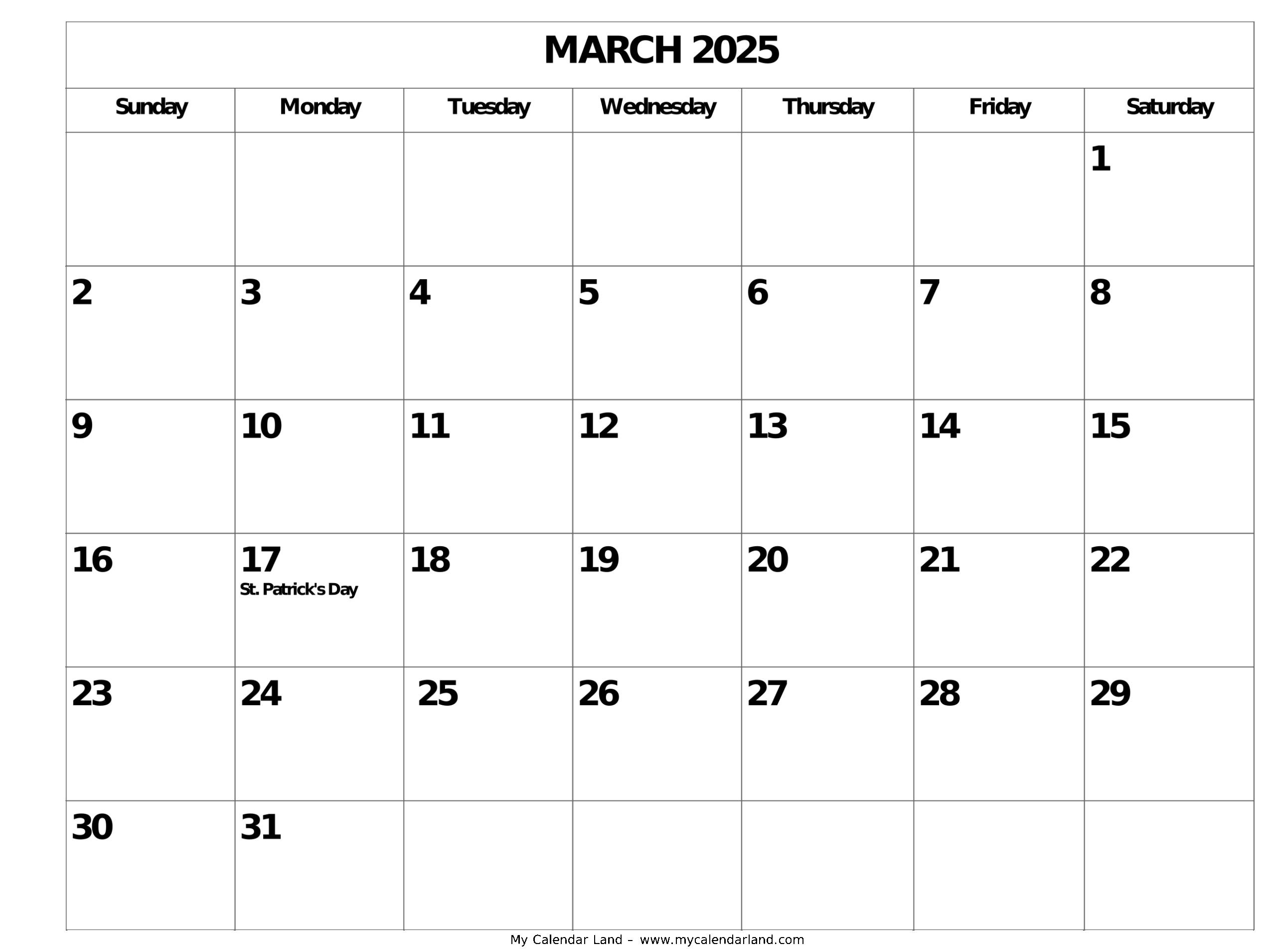 Barbie Blank 2025 Calendar