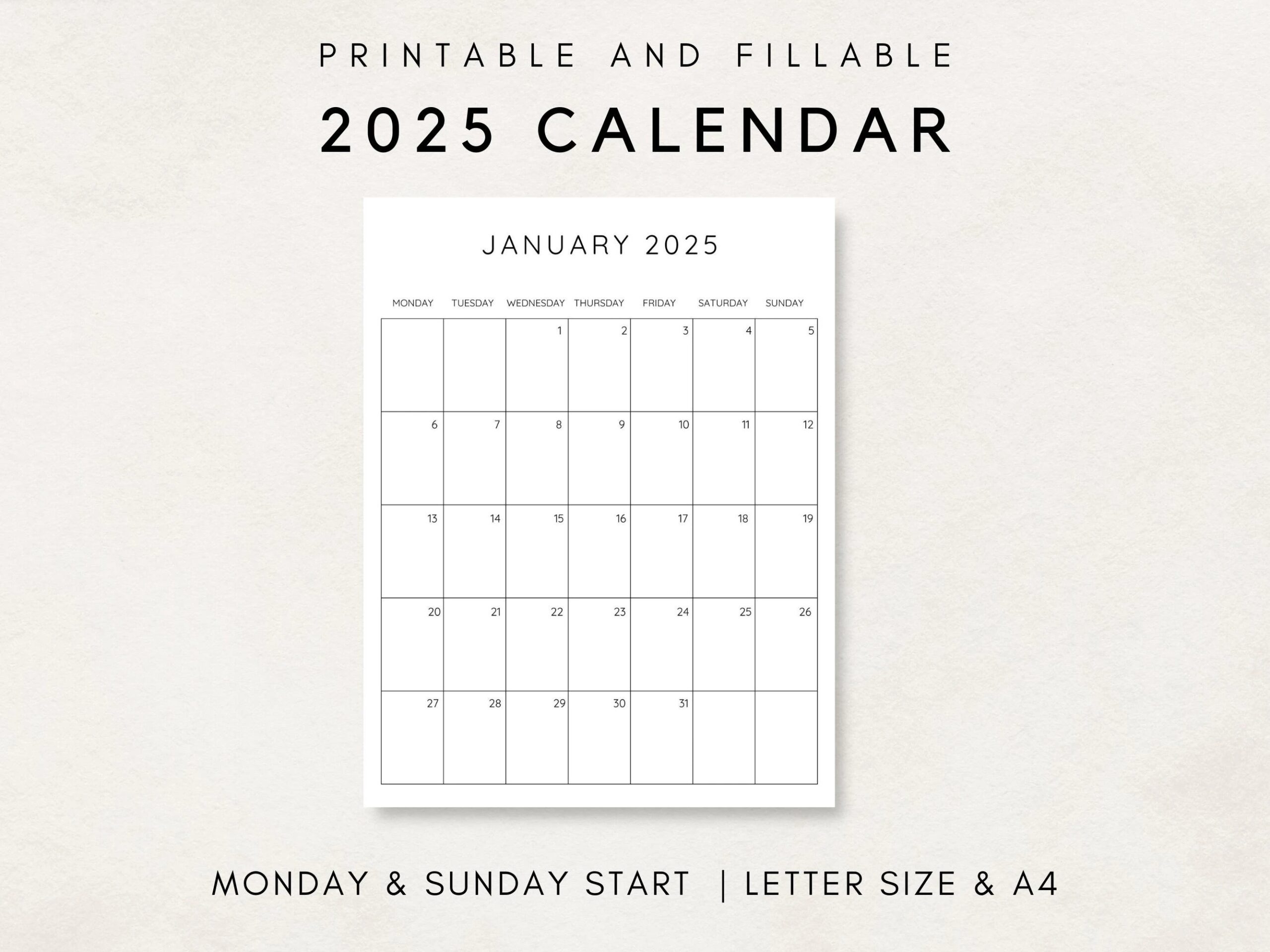 Minimalist Calendar 2025 Printable Calendar 2025 Monthly Calendar 2025 2025 Planner Month At A Glance Monthly Planner Clean Calendar Etsy Minimalist Calendar 2025 Printable Calendar 2025 Monthly Calendar 2025 2025 Planner Month At A Glance Monthly Planner Clean Calendar Etsy