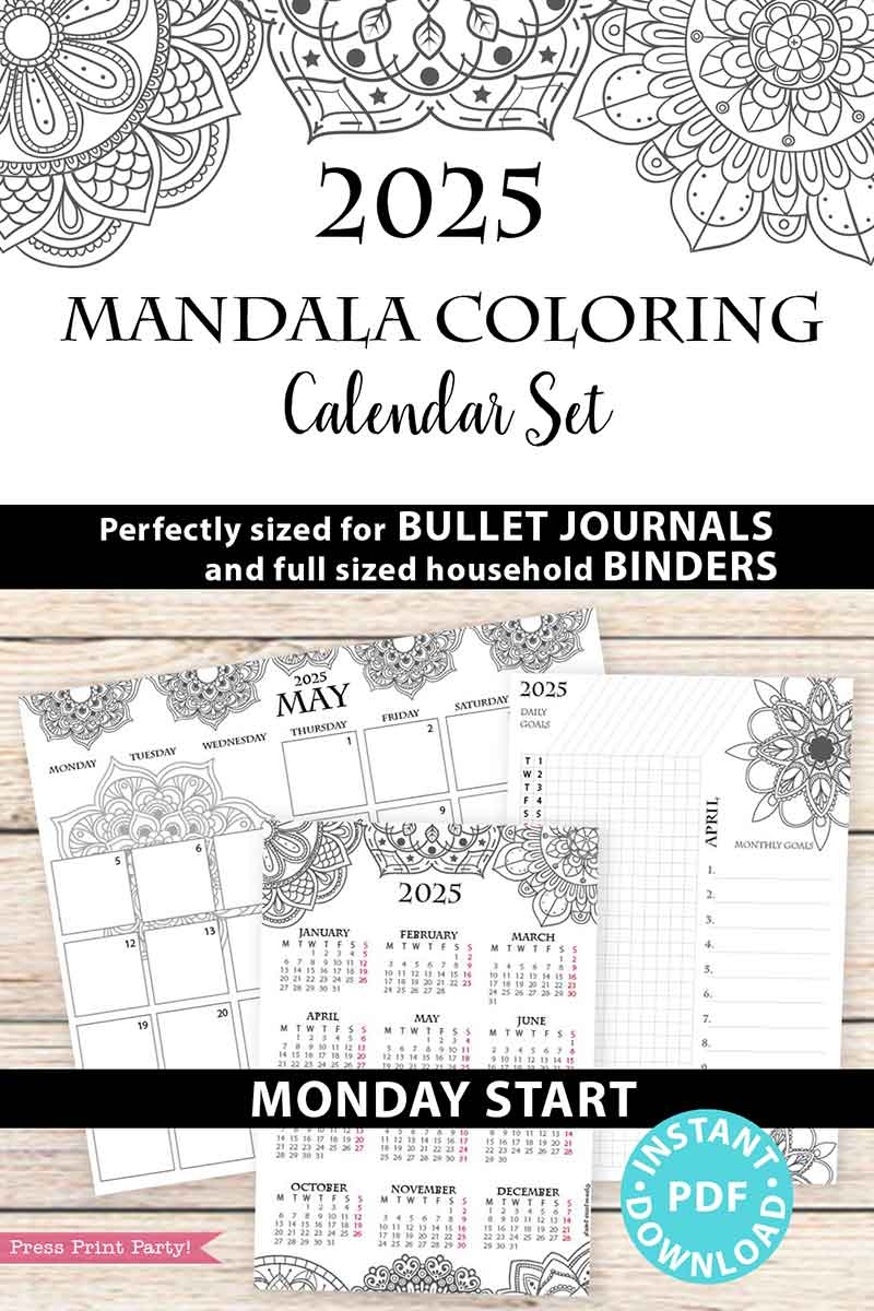 Blank Calendar 2025 Starting On Monday
