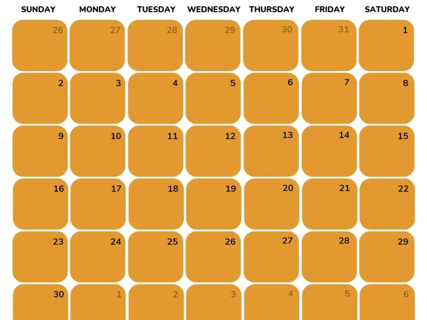 November 2025 Calendar 52 Free PDF Printables